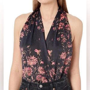 NEW‎ Free People Printed There She Goes Bodysuit